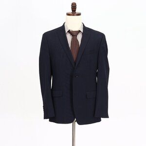 Tallia 40R Navy Striped 2-Button Sport Coat Blazer Jacket B518